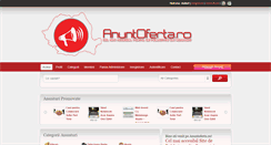 Desktop Screenshot of anuntoferta.ro